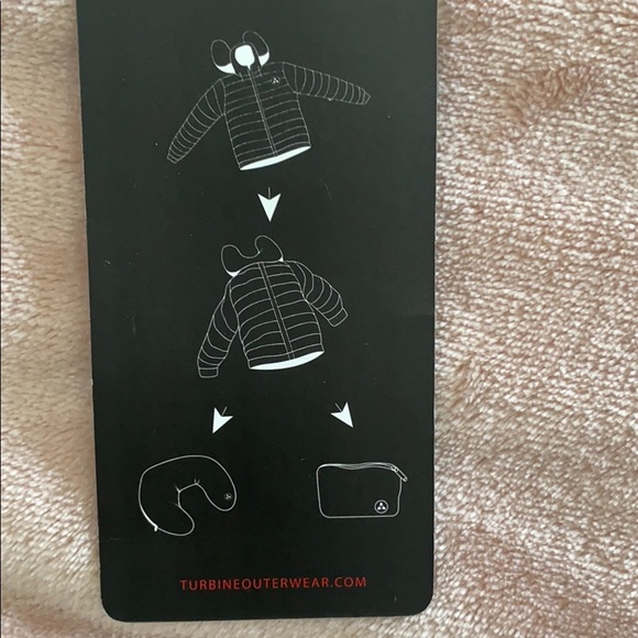 Men’s green turbine down jacket with neck pillow pocket - Picture 4 of 5